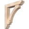 Ekena Millwork Imperial Slat Smooth Bracket w/ Offset Brace, Douglas Fir, 7 1/2"W x 36"D x 40"H BKT0806X36X40IMP06SDF - alternate 1